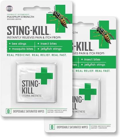 Insect Sting Swabs - Wipes - Kits